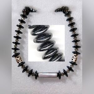 Hematite Gemstone Choker For The Man